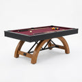 Pool Table Designed for Smooth Play, 84 Inch Size, Wool Blend Felt, Premium K-818 Bumpers