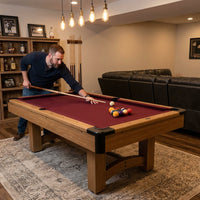 Edgewood 84 In. Pool Table with Accessories — Lifestyle