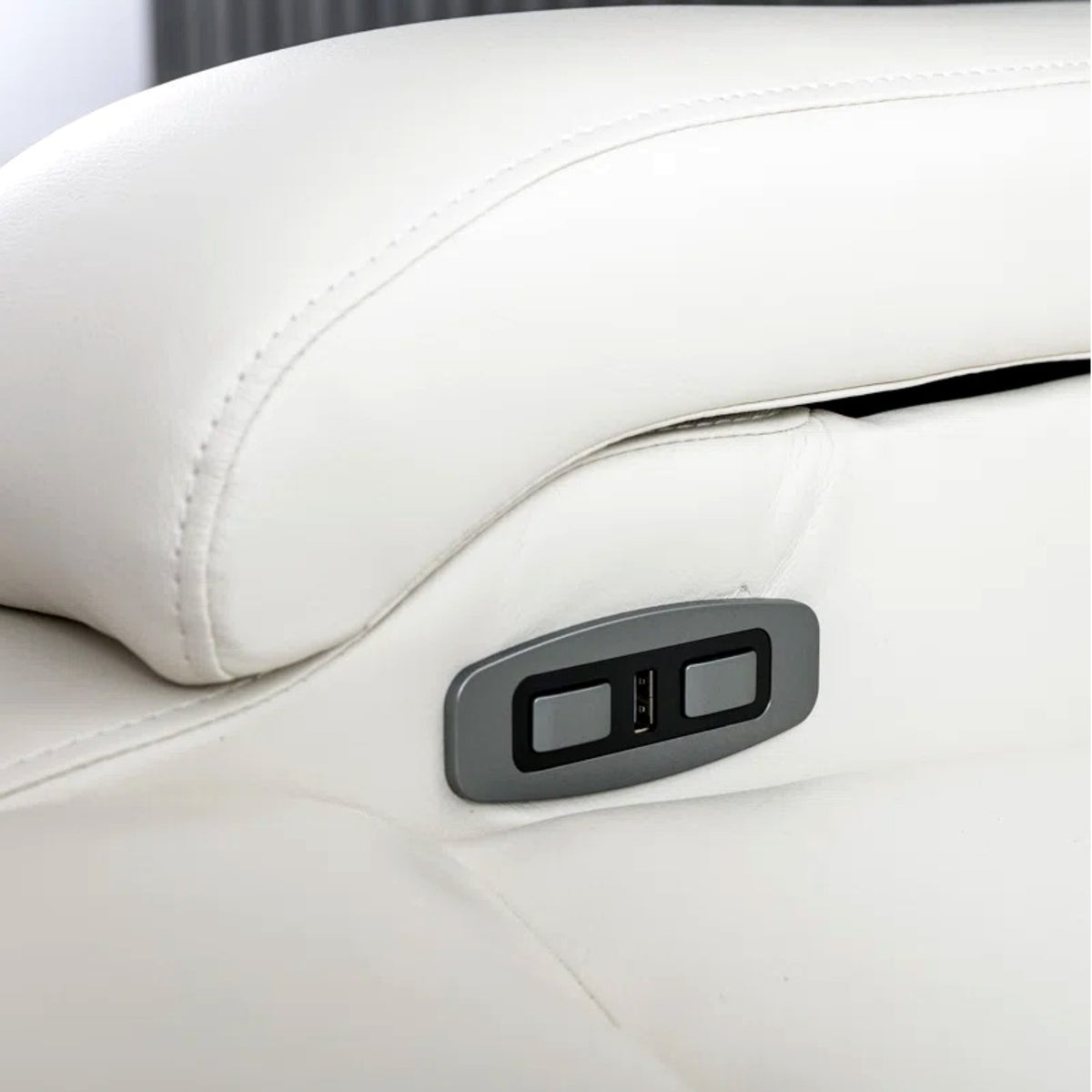 Faux Leather Power Home Theater Recliner