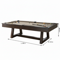 Pool Table Built for Tournament Play, Slate Bed, Solid Wood Frame, 88x44 Regulation Size