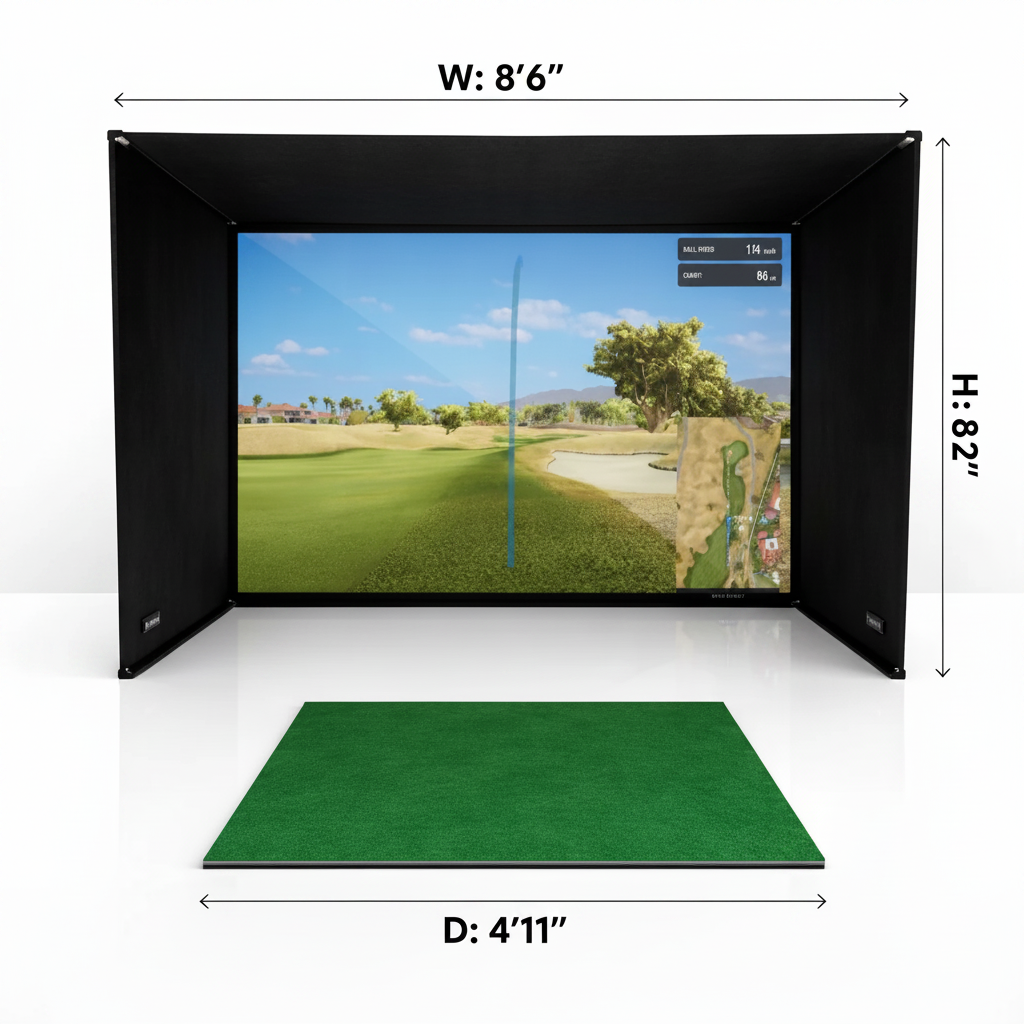 Simbox Golf Simulator Enclosure - 7 Sizes Available