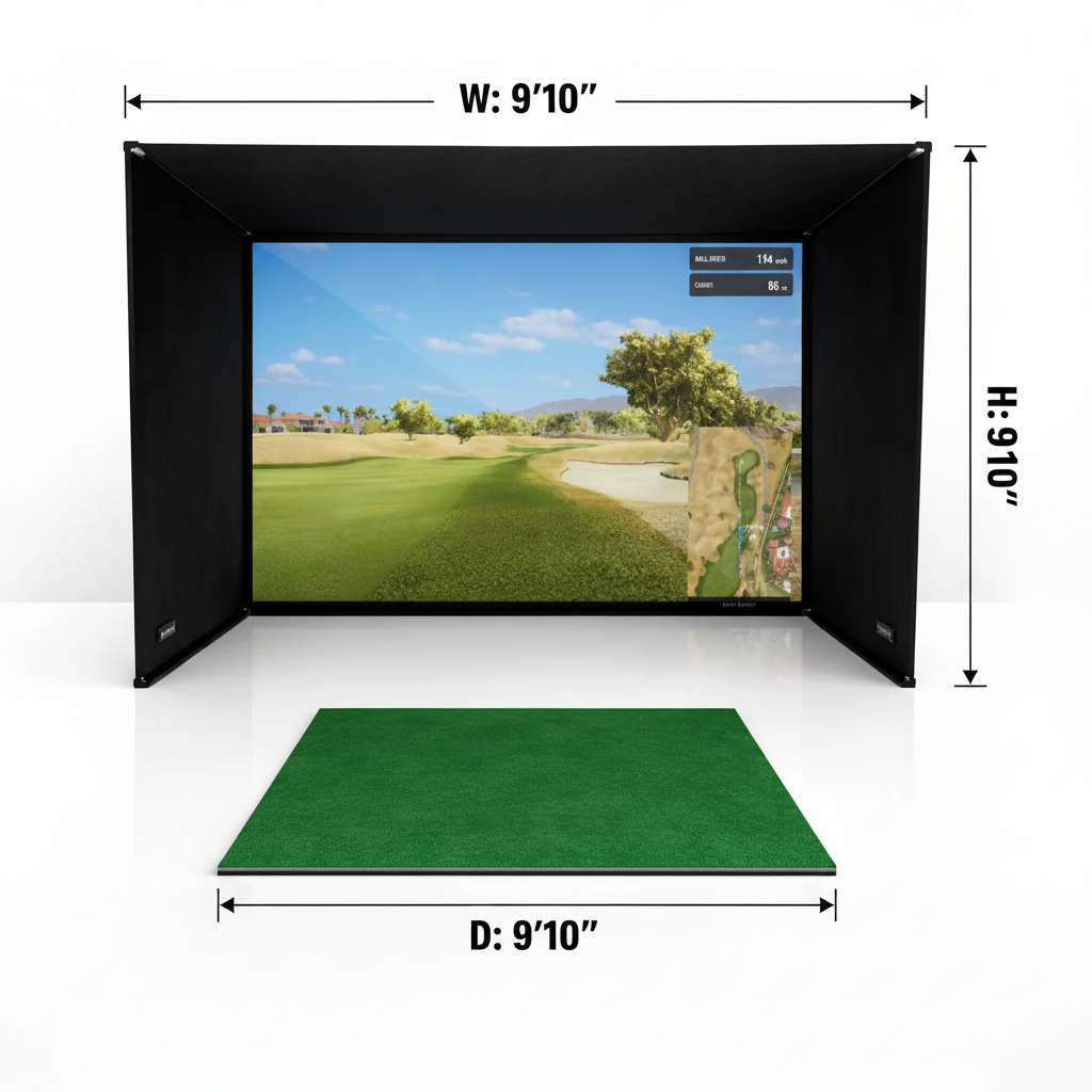 Simbox Golf Simulator Enclosure - 7 Sizes Available
