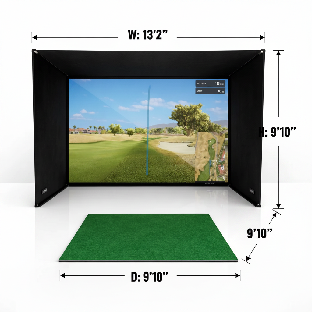 Simbox Golf Simulator Enclosure - 7 Sizes Available